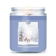 Goose_creek_Sweet_Pine_and_Snowflakes_1_wick_Candle_www.sfeerscent.nl