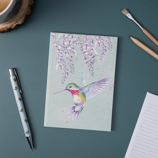 Wrendale Designs Notiteboek A6 Hummingbird &#039;&#039;Wisteria Wishes&#039;&#039;