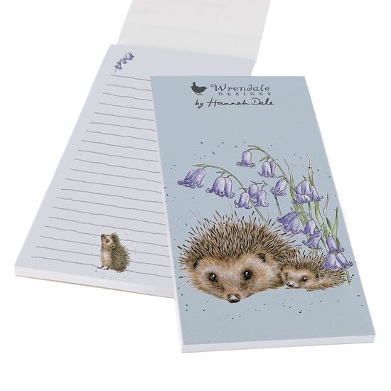 Wrendale Designs Shopping Pad Magnetic Egel - Love and Hedgehugs