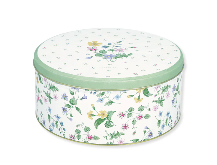 GreenGate Round Box Karolina White