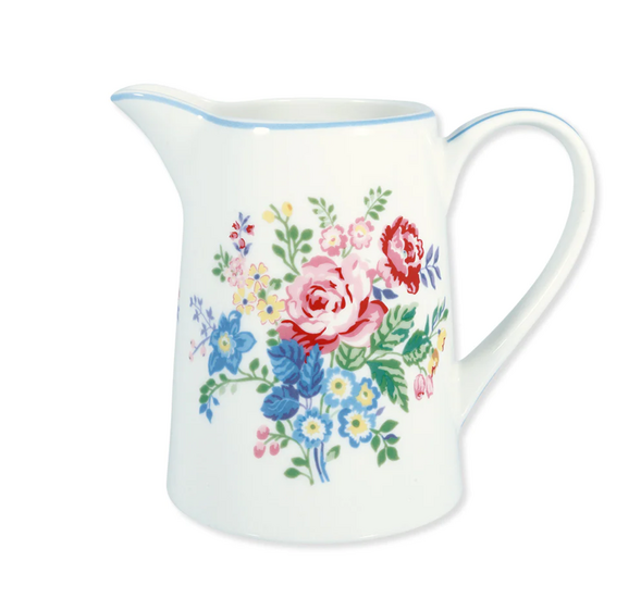 GreenGate Melkkan / Jug Elina white 1L