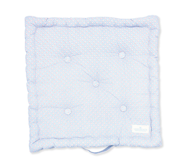 GreenGate Zit Kussen / Box Cushion Suzette pale blue 50x50cm