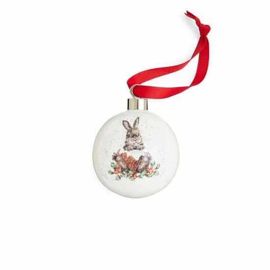 Wrendale_Designs_Kerstbal_Merry_Little_Christmas_Rabbit