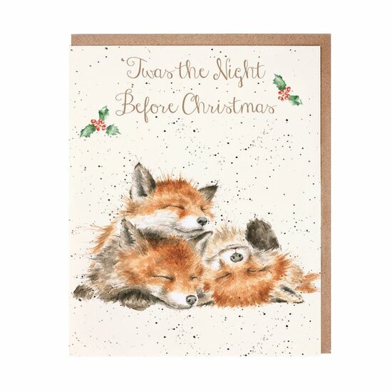 Wrendale_Designs_Kerstkaart_Fox_The_Night_Before_Christmas