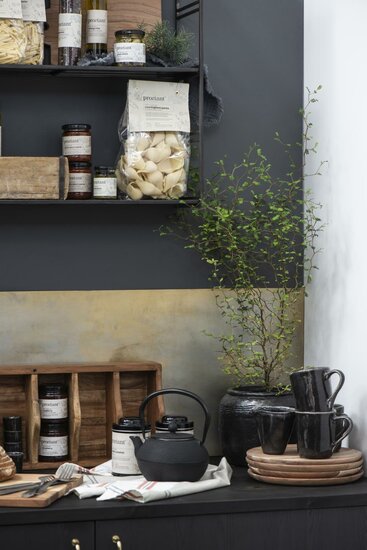 IBLaursen_Mok_met_Oor_Antique_Black_Mustard_www.sfeerscent.nl