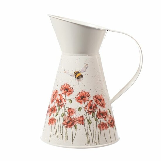 Wrendale Designs Bloemenkan  -  Poppies and Bee (Flight of the Bumblebee)