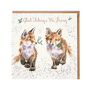 Wrendale_Designs_Kerstkaart_Vos_Glad_Tidings_We_Bring