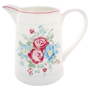 GreenGate_Henrietta_White_Melkkan_Jug