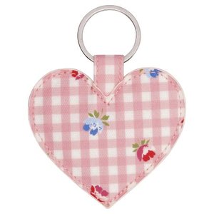 GreenGate_Viola_Check_Pale_Pink_Keyring_Heart_Sleutelhanger_hart