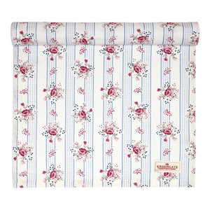 GreenGate Tafelloper / Table runner Fiona pale blue 45x140cm