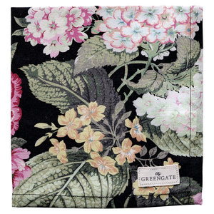 GreenGate Servet / Napkin Adele black 40x40cm