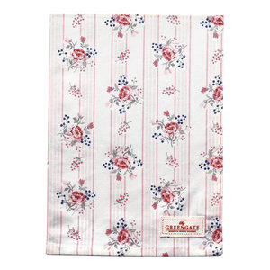 GreenGate Theedoek / Tea towel Fiona Pale Pink 50x70cm