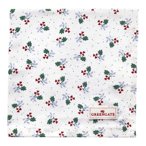 GreenGate Servet / Napkin Joselyn White 40x40cm