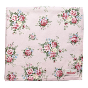 GreenGate Tafelkleed / Tablecloth Aurelia Pale Pink 150x150cm